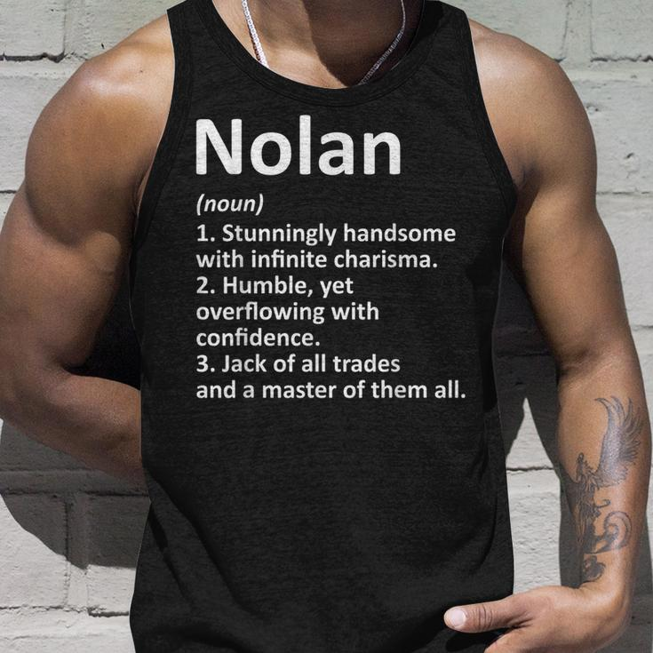 Nolan Definition Personalized Name Funny Birthday Gift Idea Unisex Tank Top Gifts for Him