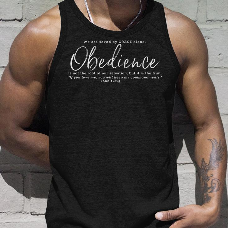 Obedience Not The Root Of Our Salvation But The Fruit Unisex Tank Top Gifts for Him