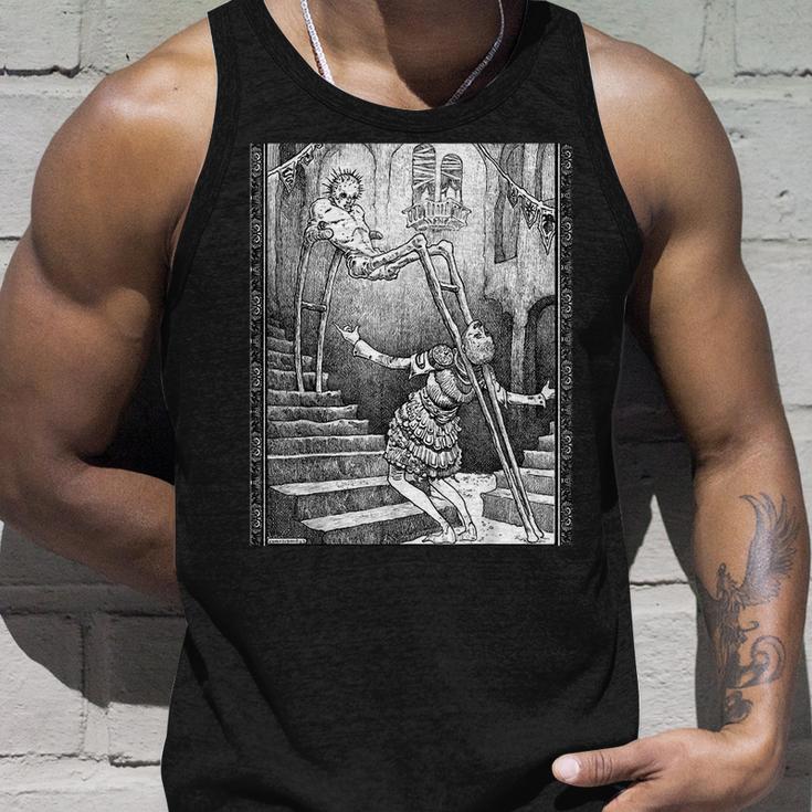 Occult Gothic Dark Aesthetic Satanic Macabre Horror Emo Goth Tank Top Gifts for Him