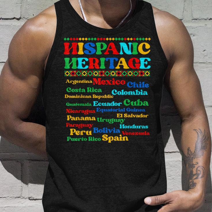 Hispanic Heritage Month 2023 National Latino Countries Flag Tank Top Gifts for Him