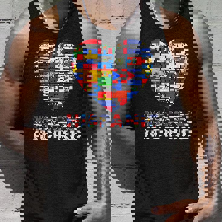 Hispanic And Proud Heart Pride Hispanic Heritage Month Tank Top Gifts for Him
