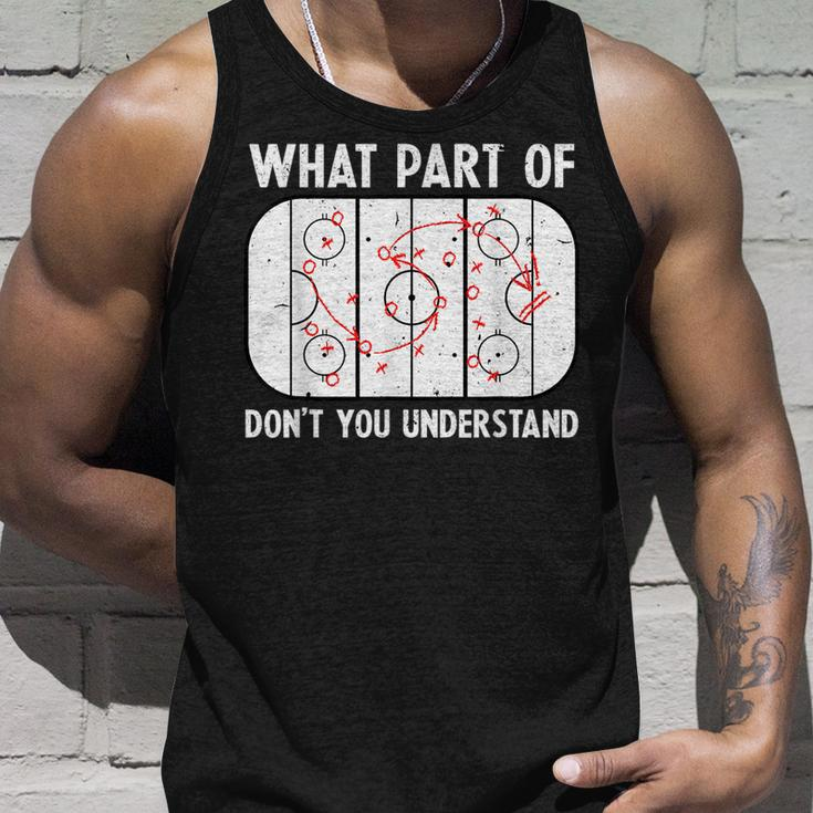What Part Of Hockey Dont You Understand Hockey Player Tank Top Gifts for Him
