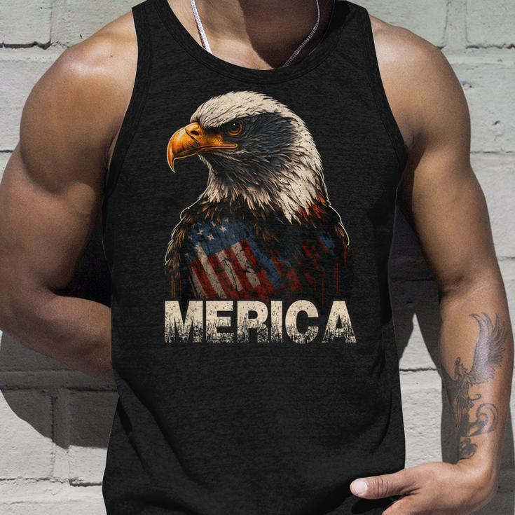 Patriotic Bald Eagle 4Th Of July Usa American Flag Unisex Tank Top Gifts for Him