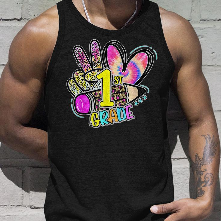 Peace Out First Grade Last Day Of School Kids End Of School Tank Top Gifts for Him