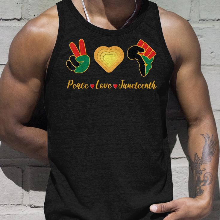 Peace Love Junenth Pride Black Girl And King Pride Month Tank Top Gifts for Him