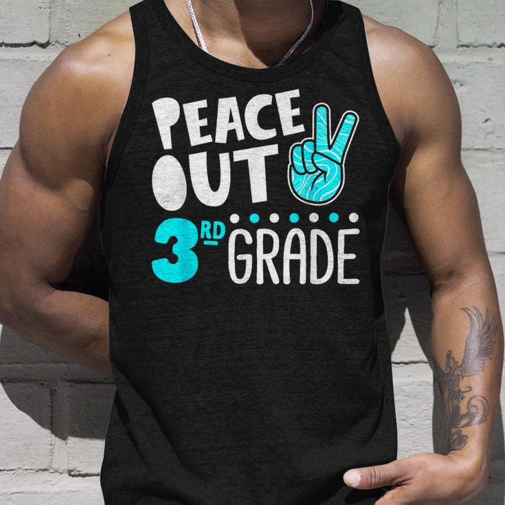 Peace Out 3Rd Grade Graduation Last Day School 2021 Funny Unisex Tank Top Gifts for Him