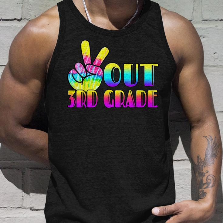 Peace Out 3Rd Grade Last Day Of School Graduation Tie Dye Unisex Tank Top Gifts for Him