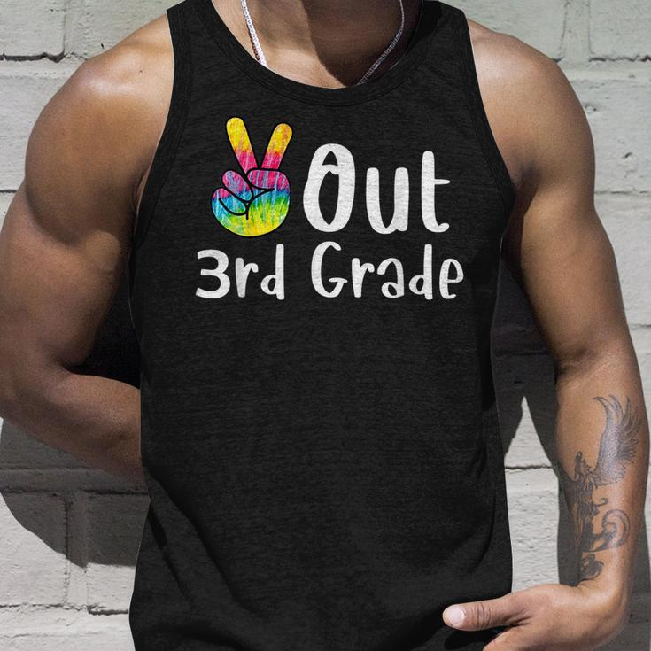 Peace Out 3Rd Grade Tie Dye Graduation Class Of 2023 Unisex Tank Top Gifts for Him