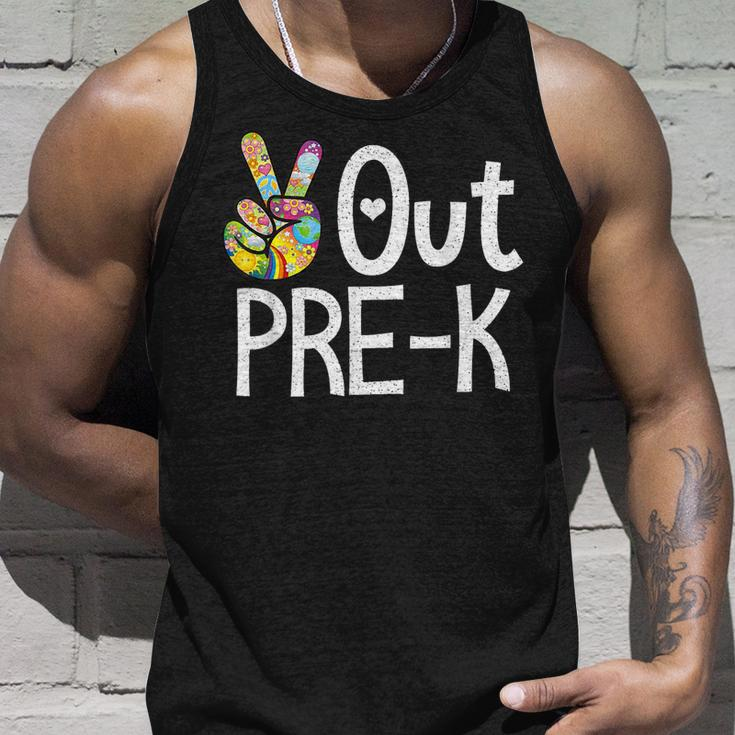 Peace Out Pre K Last Day Of School Pre K Graduate Unisex Tank Top Gifts for Him