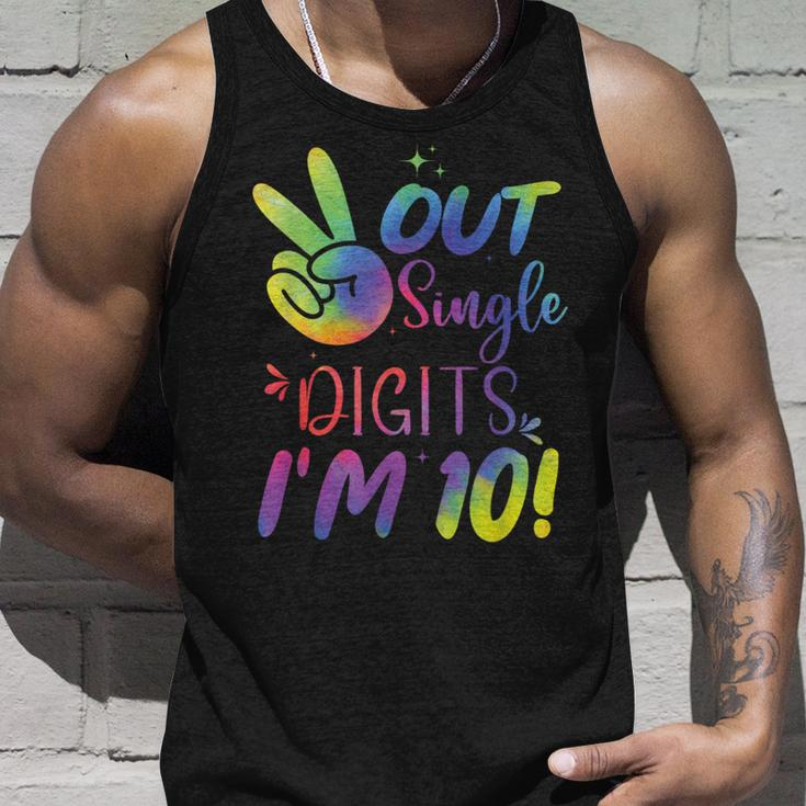 Peace Out Single Digits Im 10 Year Old 10Th Birthday Girl Unisex Tank Top Gifts for Him