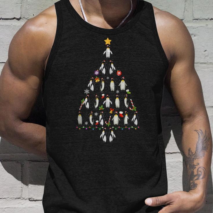 Penguin Christmas Tree Ugly Christmas Sweater Tank Top Gifts for Him