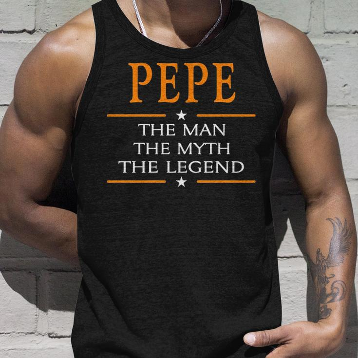 Pepe Name Gift Pepe The Man The Myth The Legend Unisex Tank Top Gifts for Him