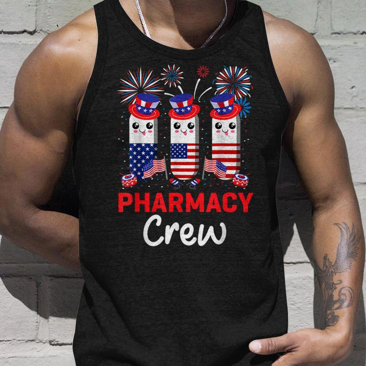 Pharmacy Crew 4Th Of July Cute Pills American Patriotic Unisex Tank Top Gifts for Him