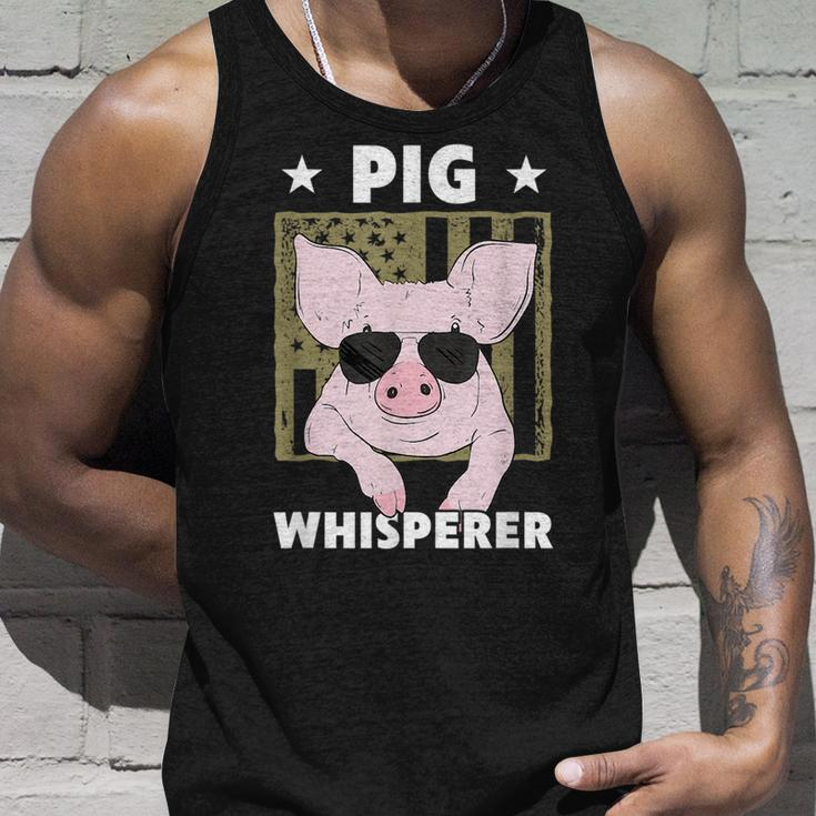 Pig Whisperer Pig Design For Men Hog Farmer Unisex Tank Top Gifts for Him