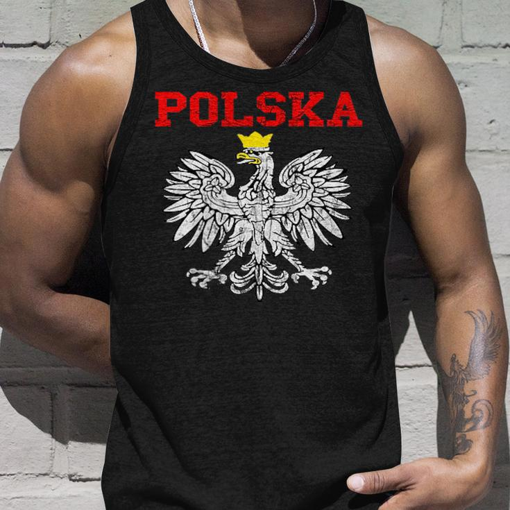 Polska Polish Eagle Poland Flag Polish Pride Polska Poland Unisex Tank Top Gifts for Him
