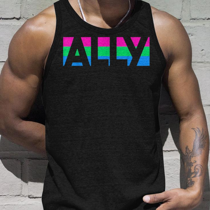 Poly Flag Ally Lgbt Pride Flag Polysexual Gay Lesbian Love Unisex Tank Top Gifts for Him