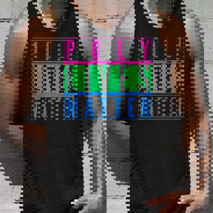 Polysexual Poly Lives Matter Lgbt Gay Pride Social Justice Unisex Tank Top Gifts for Him