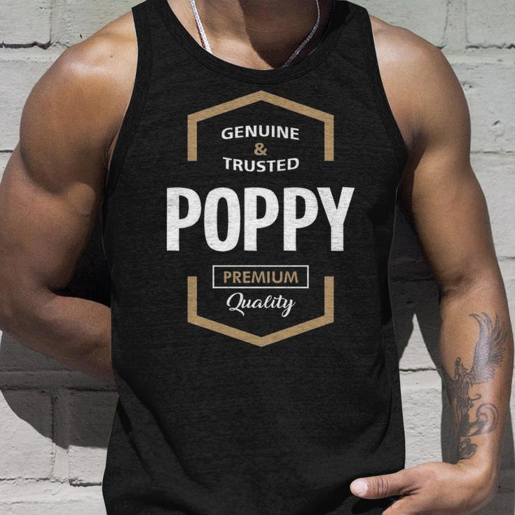 Poppy Grandpa Gift Genuine Trusted Poppy Quality Unisex Tank Top Gifts for Him