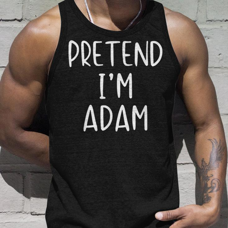 Pretend Adam Costume Halloween Bible Lazy Easy Tank Top Gifts for Him