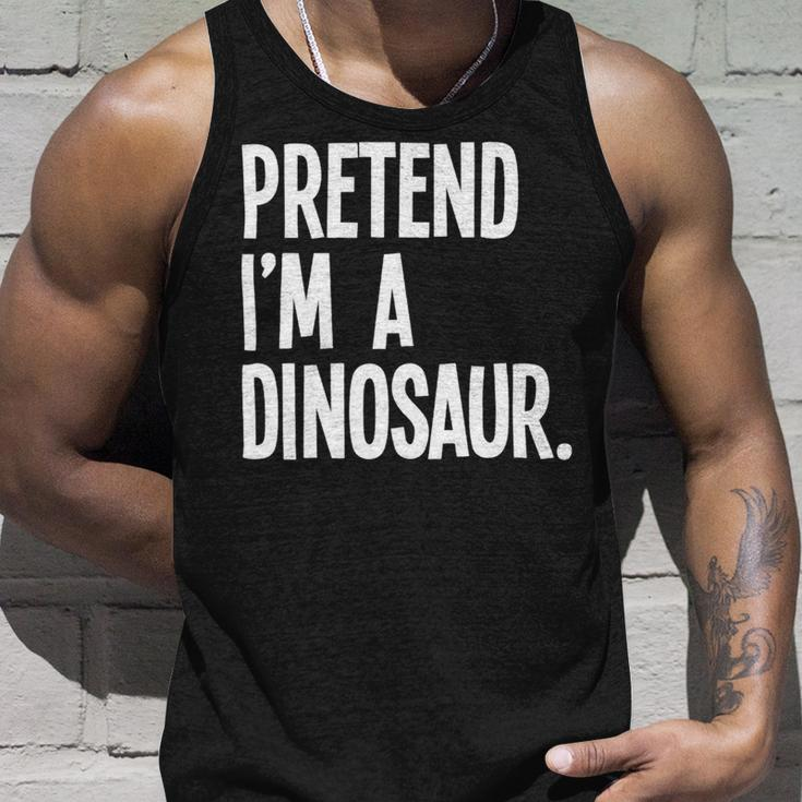 Pretend Im A Dinosaur Funny Halloween Party Costume Unisex Tank Top Gifts for Him