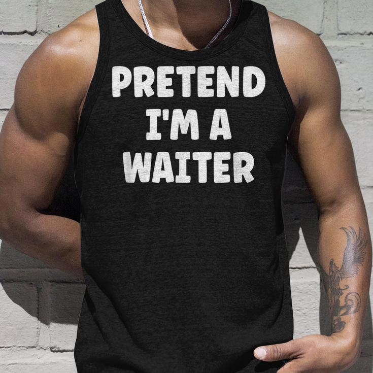 Pretend I'm A Waiter Easy Halloween Costume Tank Top Gifts for Him