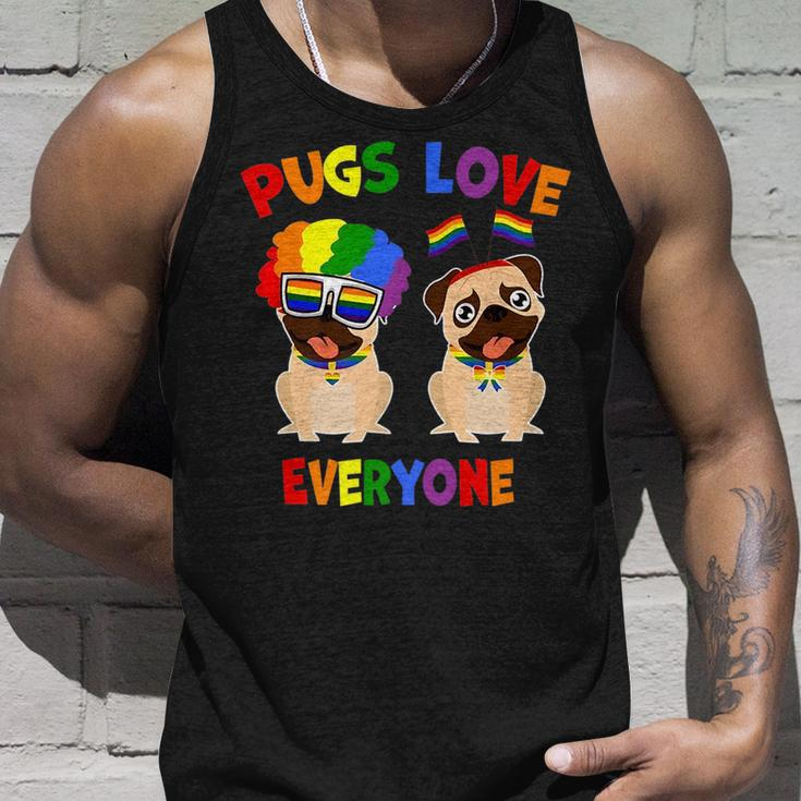 Pride Parade Pugs Love Everyone Lgbt Pugs Gay Pride Lgbt Unisex Tank Top Gifts for Him