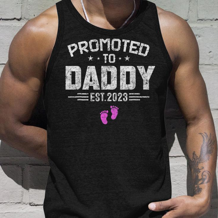 Promoted To Daddy Its A Girl 2023 New Dad Fathers Day Tank Top Gifts for Him