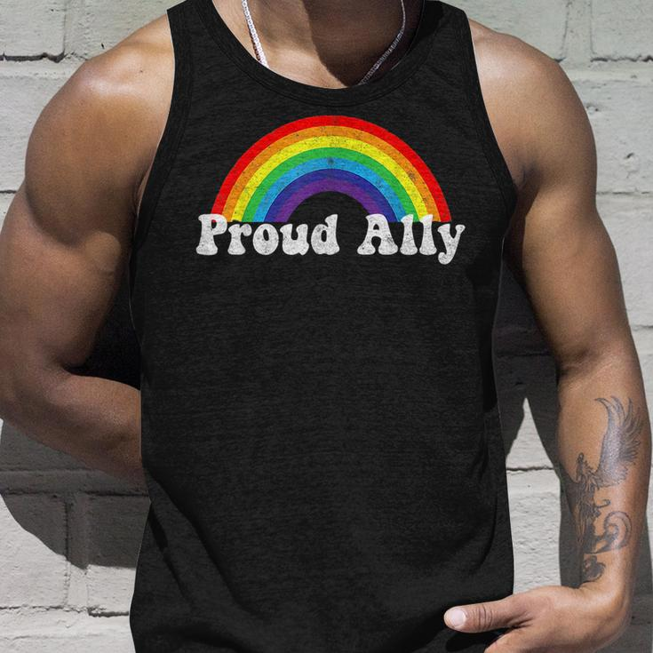 Proud Ally Lgbtq Lesbian Gay Bisexual Trans Pan Queer Gift Unisex Tank Top Gifts for Him