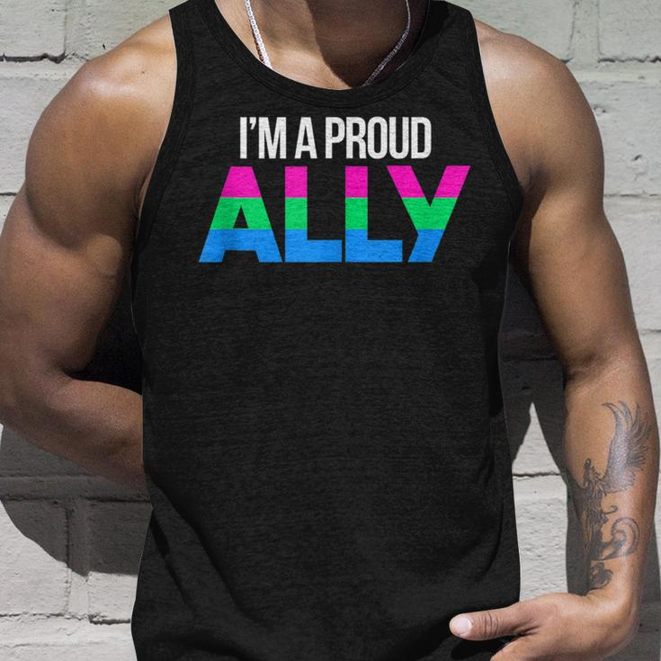 Proud Ally Poly Flag Lgbt Pride Flag Polyamorous Gay Lesbian Tank Top Gifts for Him