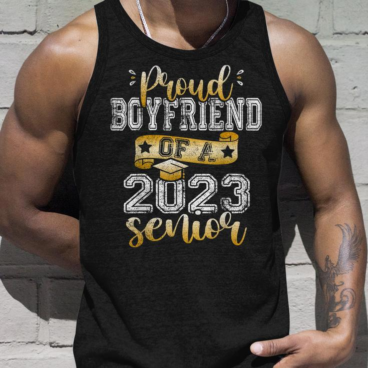 Proud Boyfriend Of A 2023 Senior Class Of 2023 Graduate Unisex Tank Top Gifts for Him