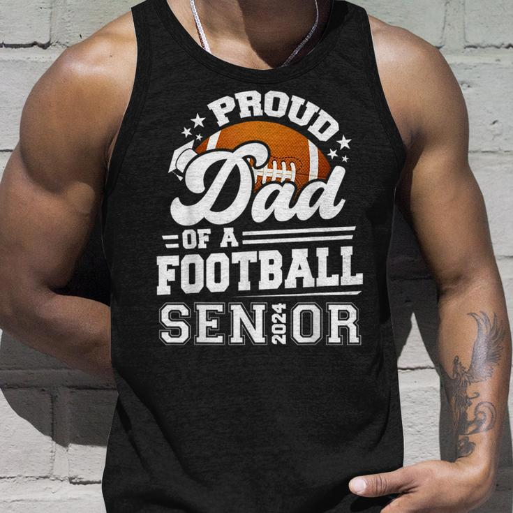 Proud Dad Of A Football Senior 2024 Graduate Graduation Tank Top Gifts for Him