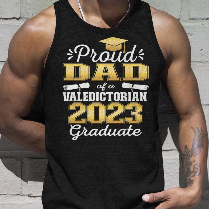 Proud Dad Of 2023 Valedictorian Class 2023 Graduate Unisex Tank Top Gifts for Him