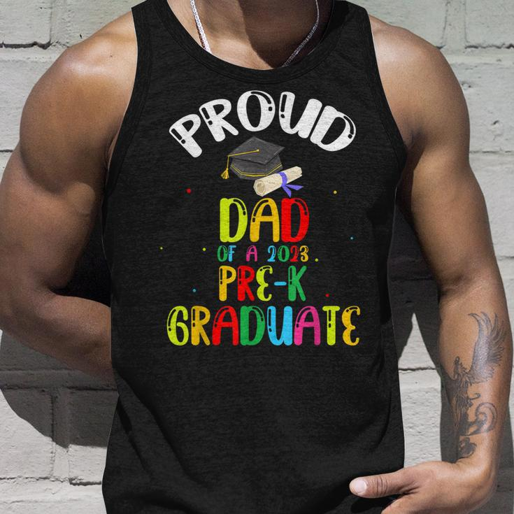 Proud Dad Of Preschool Graduate 2023 School Prek Graduation Unisex Tank Top Gifts for Him