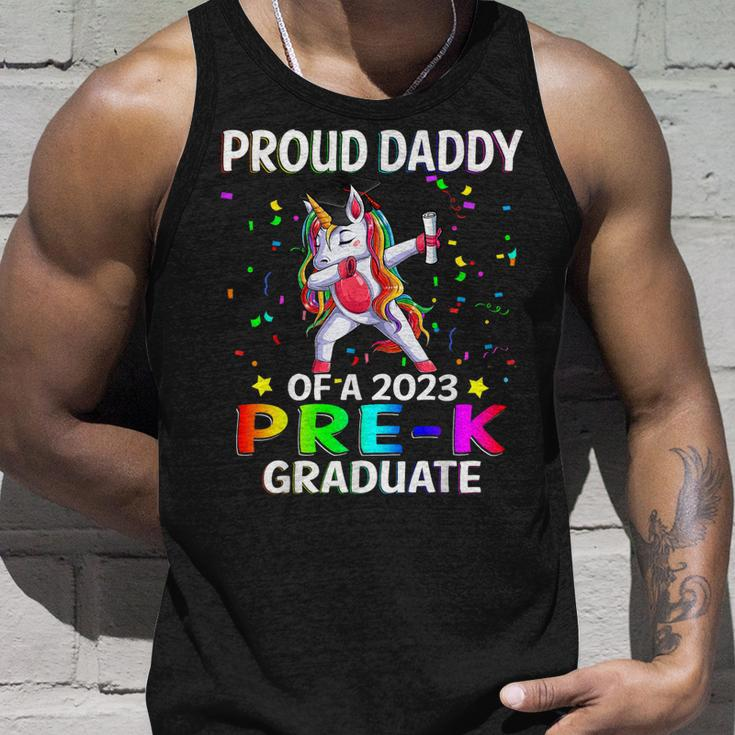 Proud Daddy Of A Class Of 2023 Prek Graduate Unicorn Unisex Tank Top Gifts for Him