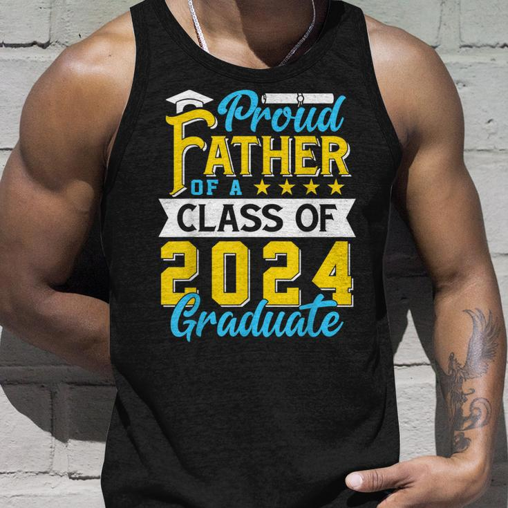 Proud Father Of A Class Of 2024 Graduate Senior 2024 Unisex Tank Top Gifts for Him