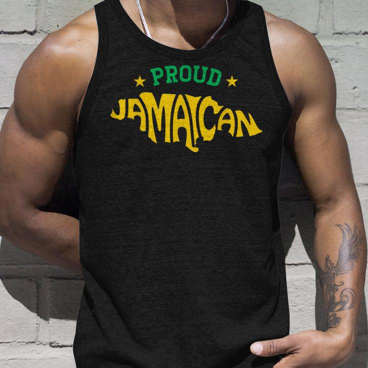 Proud Jamaican - Jamaica Flag Map Souvenir Jamaican Unisex Tank Top Gifts for Him