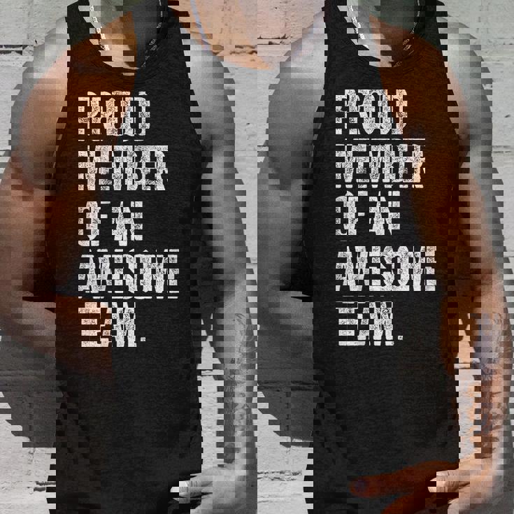 Proud Member Of An Awesome Team Awesome Coworker Tank Top Gifts for Him