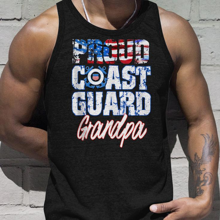 Proud Patriotic Usa Coast Guard Grandpa Usa Flag Men Grandpa Tank Top Gifts for Him