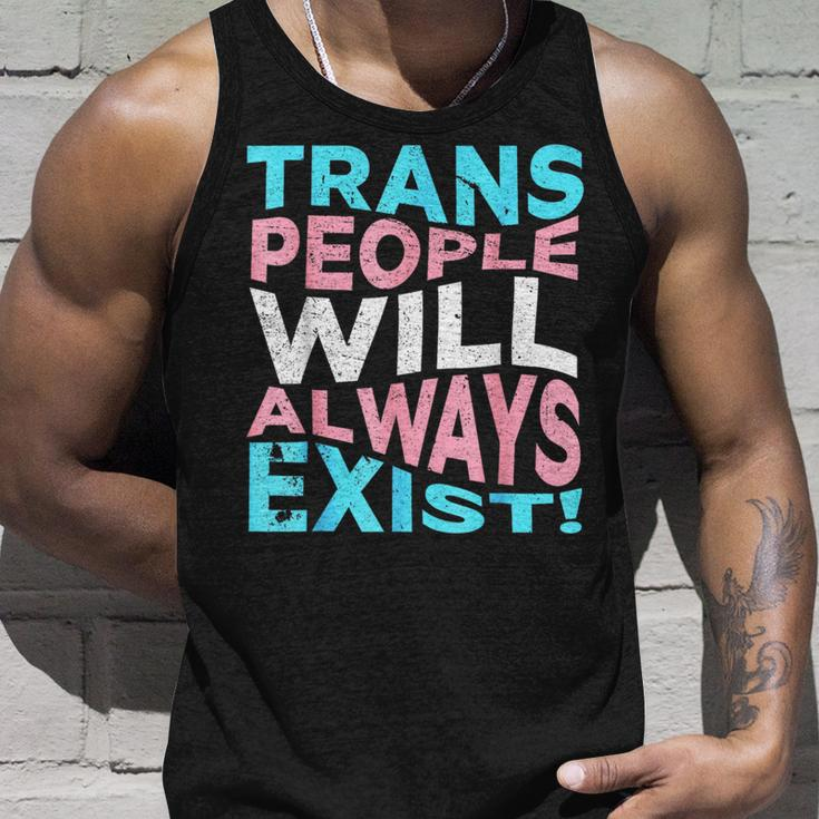 Proud Trans People Will Always Exist Transgender Flag Pride Tank Top Gifts for Him