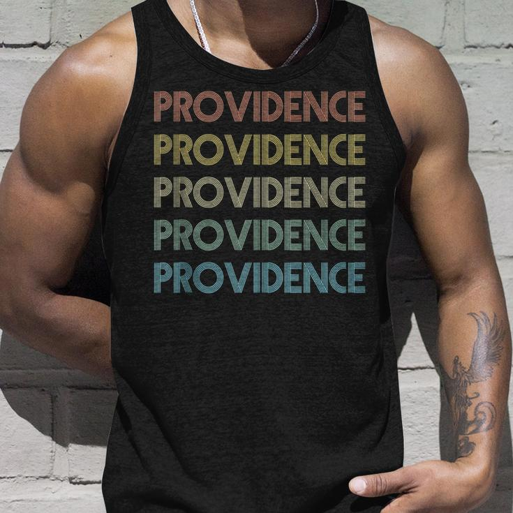 Providence Rhode Island Pride Vintage State Ri Retro 70S Unisex Tank Top Gifts for Him