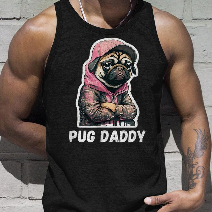 Pug Daddy - Moody Cool Pug Funny Dog Pugs Lover Unisex Tank Top Gifts for Him