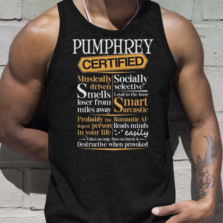 Pumphrey Name Gift Certified Pumphrey Unisex Tank Top Gifts for Him
