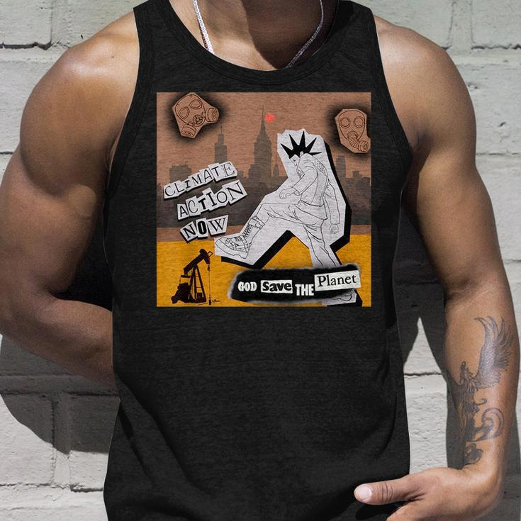 Punk Rock Climate Action Zine For Activist Unisex Tank Top Gifts for Him