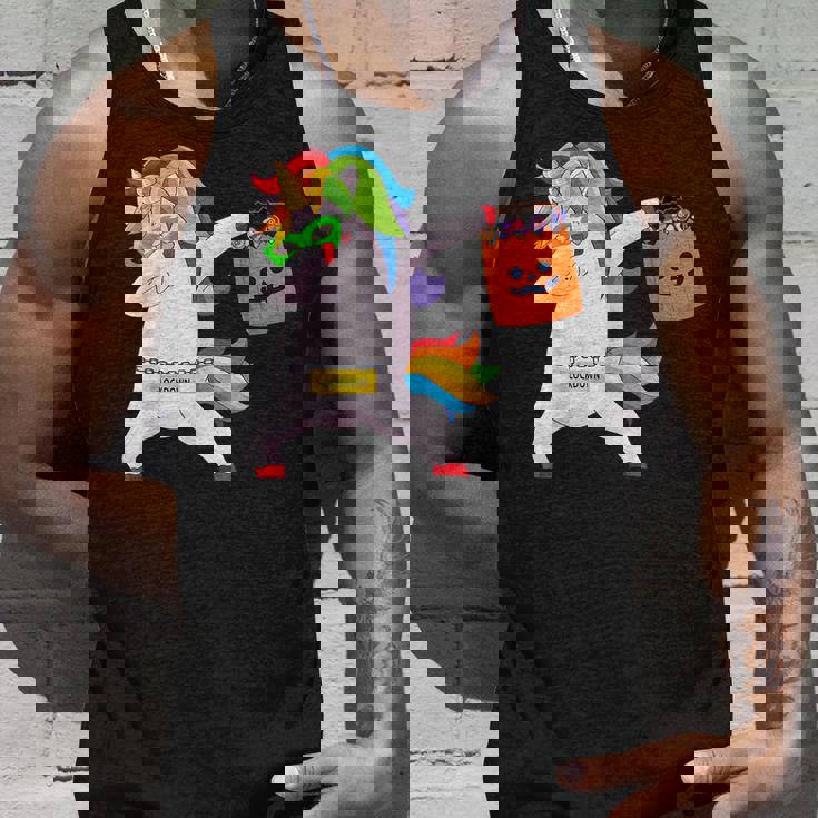 Quarantine Dabbing Unicorn Dab Dance Halloween Unicorn Tank Top Gifts for Him