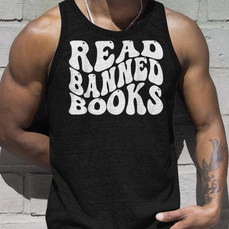 Read Banned Books Reading Librarian Reading Tank Top Gifts for Him