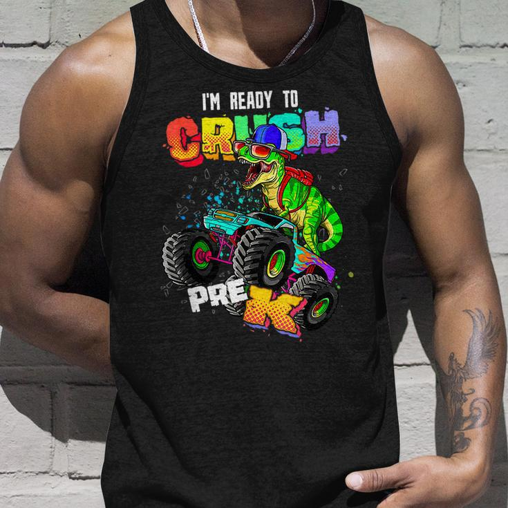 Ready To Crush Pre KRex Monster Truck Car Dinosaur Boys Tank Top Gifts for Him