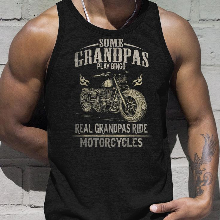 Real Grandpas Ride Motorcycle Biker Grandpa Gift For Mens Unisex Tank Top Gifts for Him