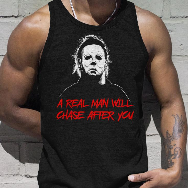A Real Man Will Chase After You Halloween Tank Top Gifts for Him