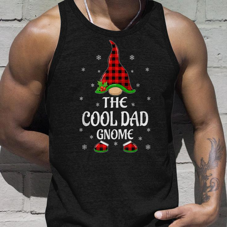 Red Buffalo Plaid Matching The Cool Dad Gnome Christmas Unisex Tank Top Gifts for Him