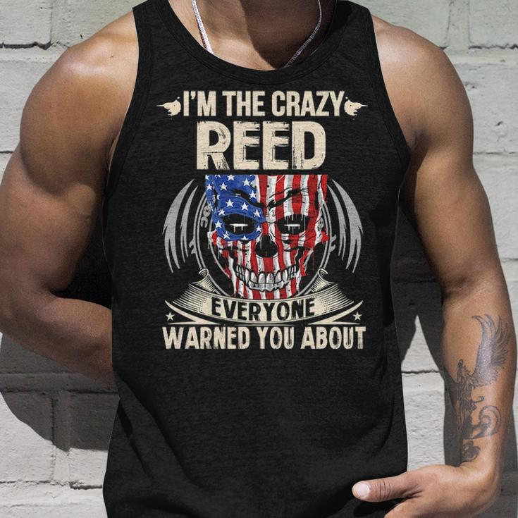 Reed Name Gift Im The Crazy Reed Unisex Tank Top Gifts for Him